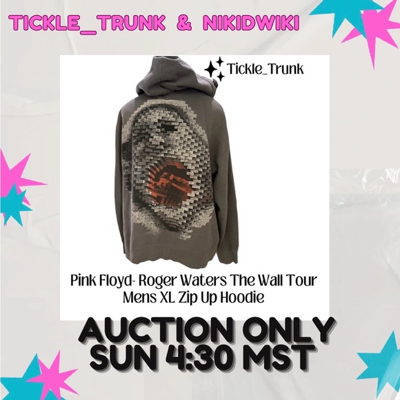 Pink Floyd Other - Pink Floyd XL The Wall Tour Hoodie Distressed and loved